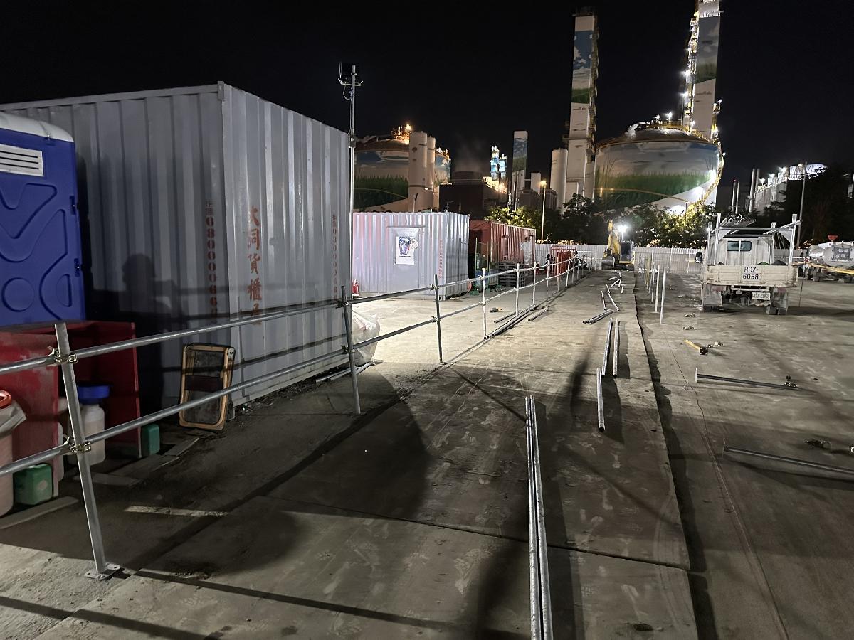 台積物流中心-停車場欄杆工程 台積物流中心-停車場欄杆工程